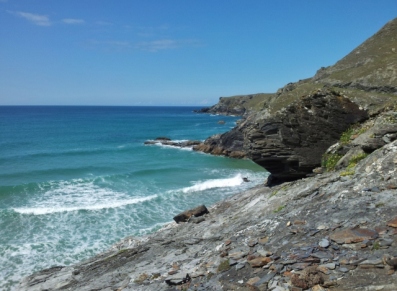 Cornish cliffs and the Atlantic Ocean